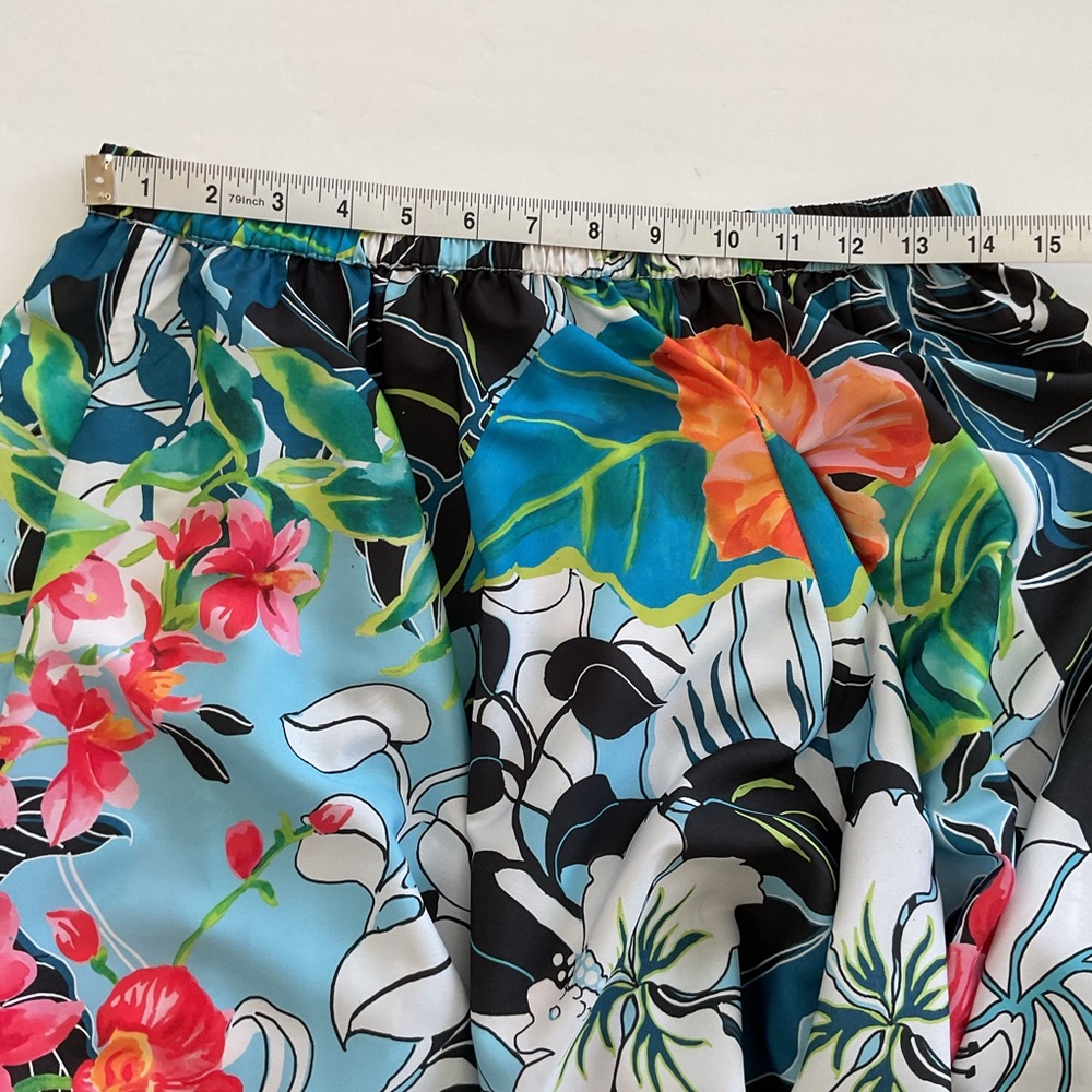 Rachel Zoe Maxi Skirt Floral Print Silky Size S - Picture 5 of 6